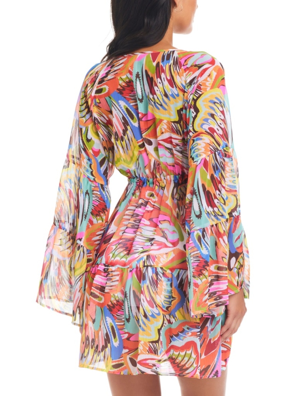 Break the Mold Chiffon Cover-up Swimsuit - Picture 2 of 2